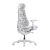 Krzesło ergonomiczne LiberNovo Omni GEN 48 cm białe, widok z boku