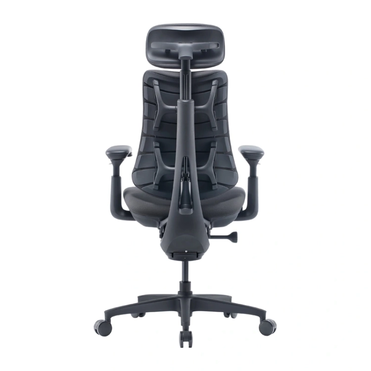 Krzesło ergonomiczne LiberNovo Omni GEN 48 cm grafitowe, widok z przodu