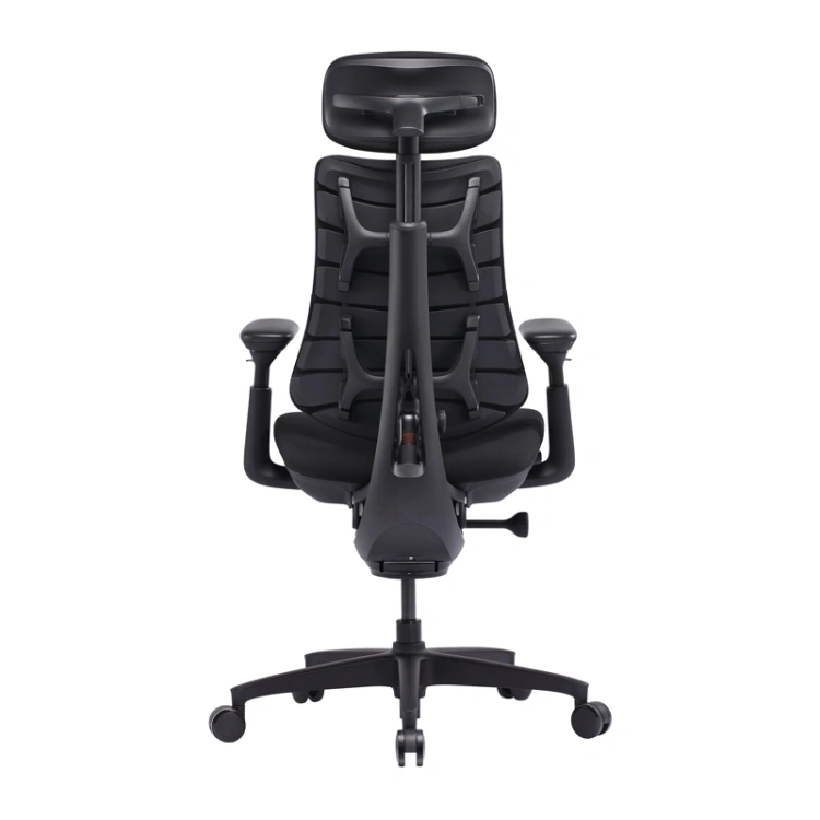 Krzesło ergonomiczne LiberNovo Omni SE 48 cm czarne, widok produktu z przodu