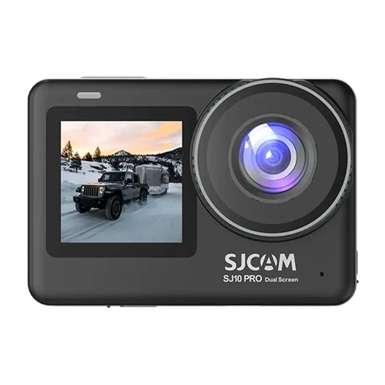 Kamera sportowa SJCAM SJ10 Pro Dual Screen z przednim ekranem, widok z przodu