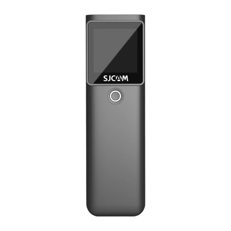 Uchwyt SJCAM C300 z akumulatorem 2800 mAh i ekranem, widok z przodu