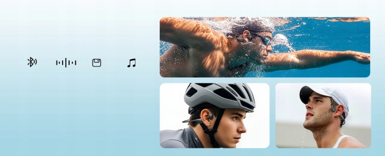 Zastosowanie słuchawek DOOGEE BoneBeat Swim podczas różnych aktywności sportowych
