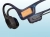 Zbliżenie na przetwornik słuchawek kostnych DOOGEE BoneBeat Swim Grey