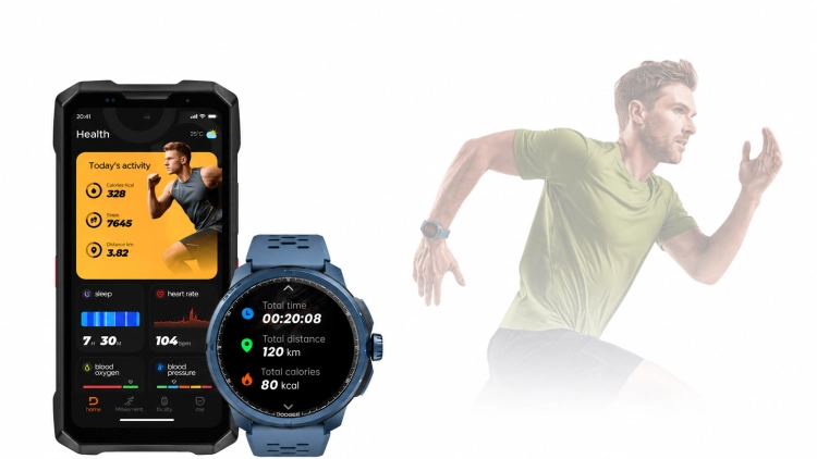 Smartwatch DOOGEE Anymoving M1 Pro z funkcjami zdrowotnymi i monitoringiem aktywności