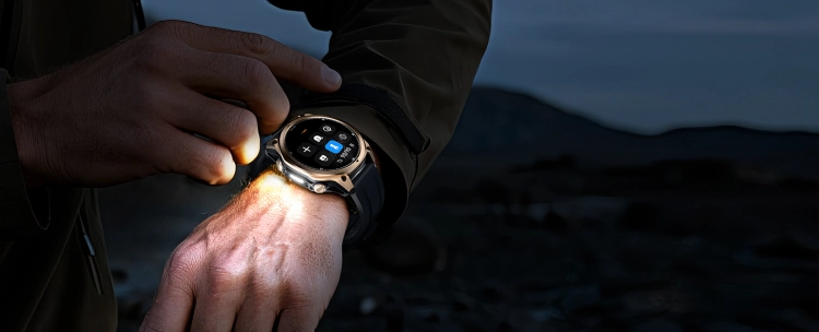 Pomiar parametrów aktywności na smartwatchu DOOGEE Anywise W1 Gold
