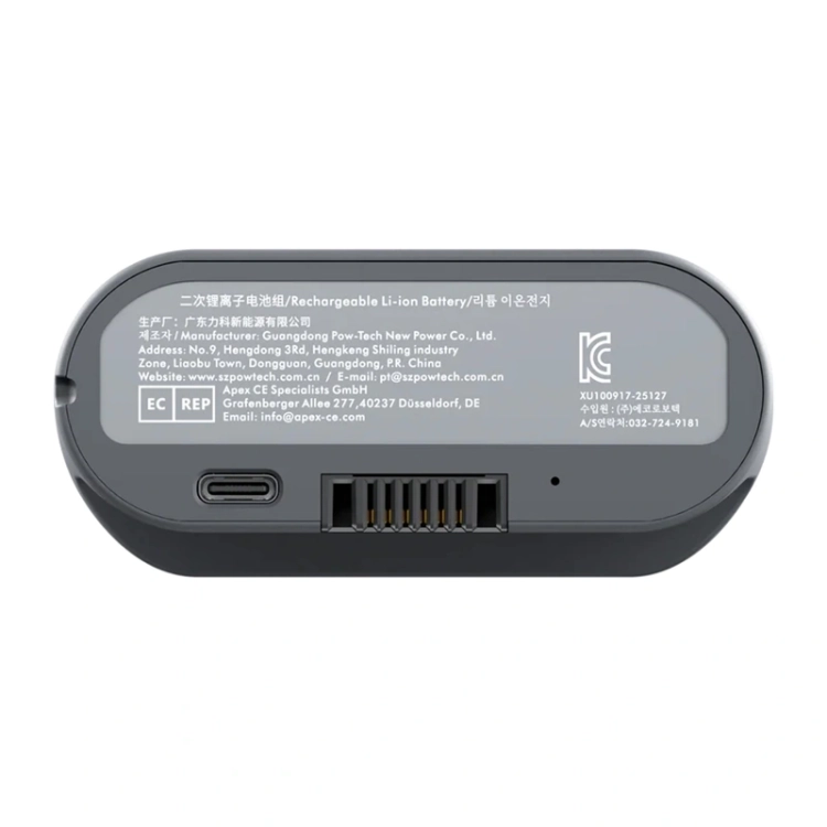 Port USB-C i styki czarnego akumulatora LiberNovo Omni
