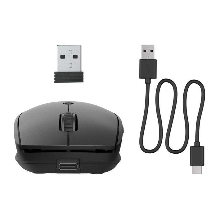 Zestaw JLab GO Charge: mysz, odbiornik USB i kabel USB-C