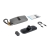 Zawartość zestawu BOBOVR CG2: etui, stacja, klips baterii i kabel USB-C