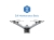 DJI Maintenance Basic – logo programu i dron DJI Matrice 4TD, widok z przodu