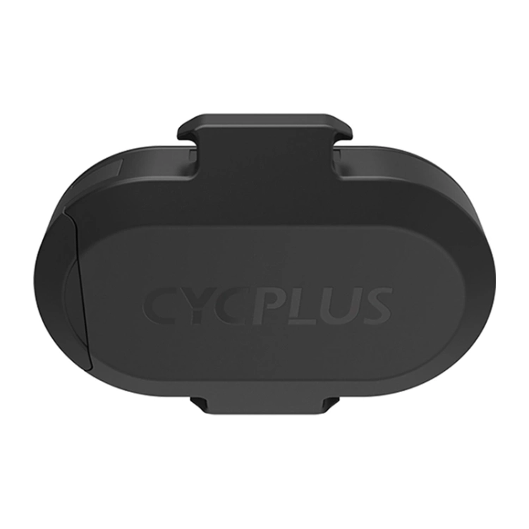 Spód manetki Cycplus BC2 z wytłoczonym logo CYCPLUS i prowadnicą na opaskę montażową.