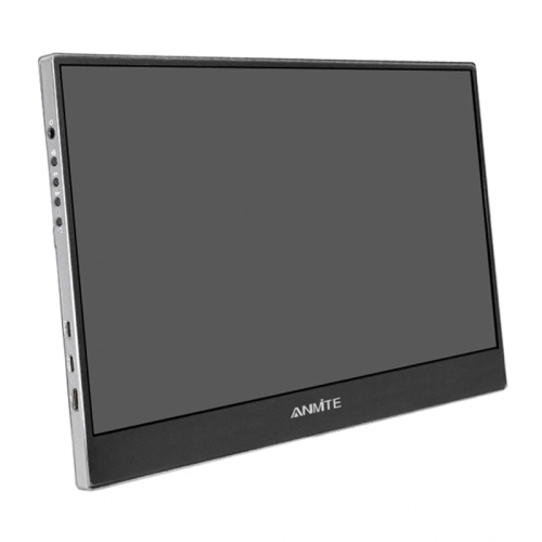 Monitor przenośny ANMITE A140W04 14 cali, porty z lewej strony