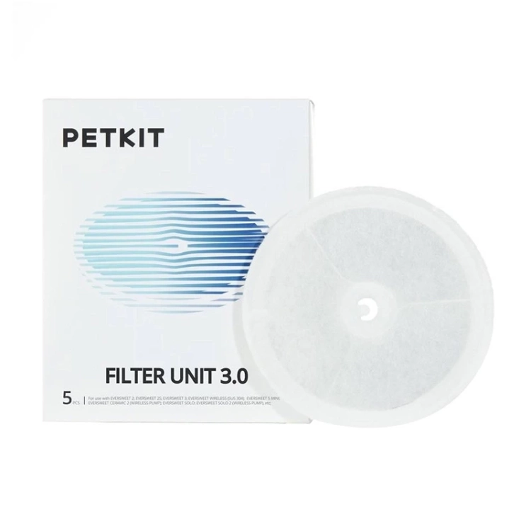 Opakowanie filtrów PETKIT Filter Unit 3.0 i pojedynczy okrągły filtr
