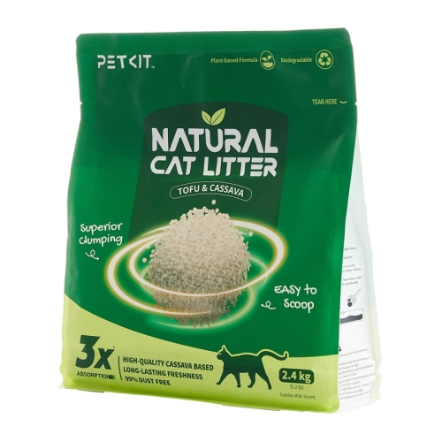 Worek roślinnego żwirku dla kota PETKIT Natural Cat Litter z tofu i manioku