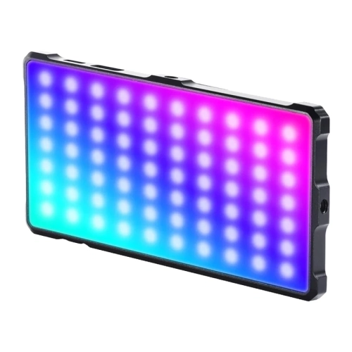 Lampa NEEWER BASICS SL90C z kolorowymi diodami, widok z przodu