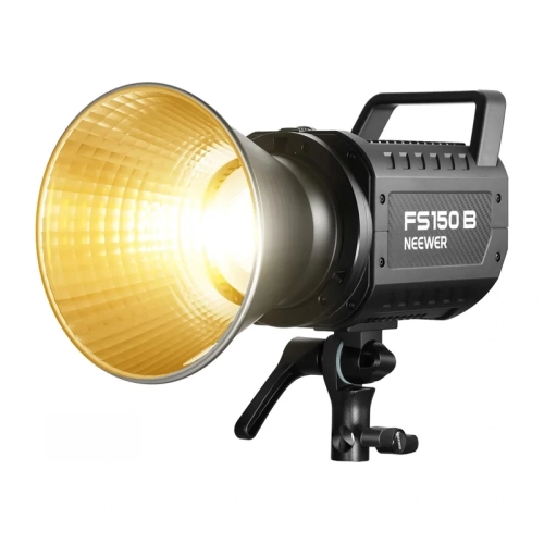 Lampa NEEWER FS150B bi-color z reflektorem, widok z boku