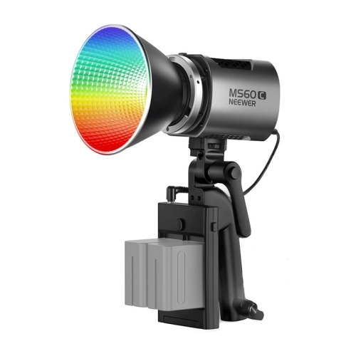Lampa NEEWER MS60C z reflektorem na rączce z płytką akumulatorów