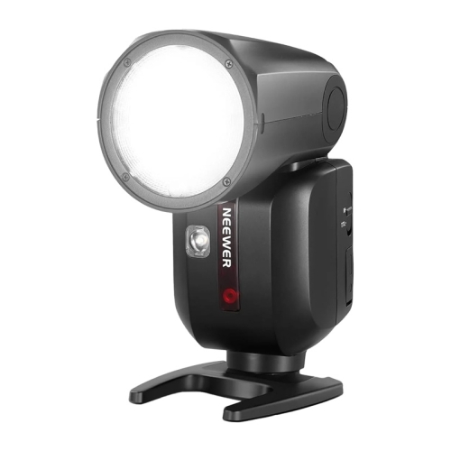 Lampa błyskowa NEEWER Z2PRO-S z okrągłą głowicą, widok z przodu