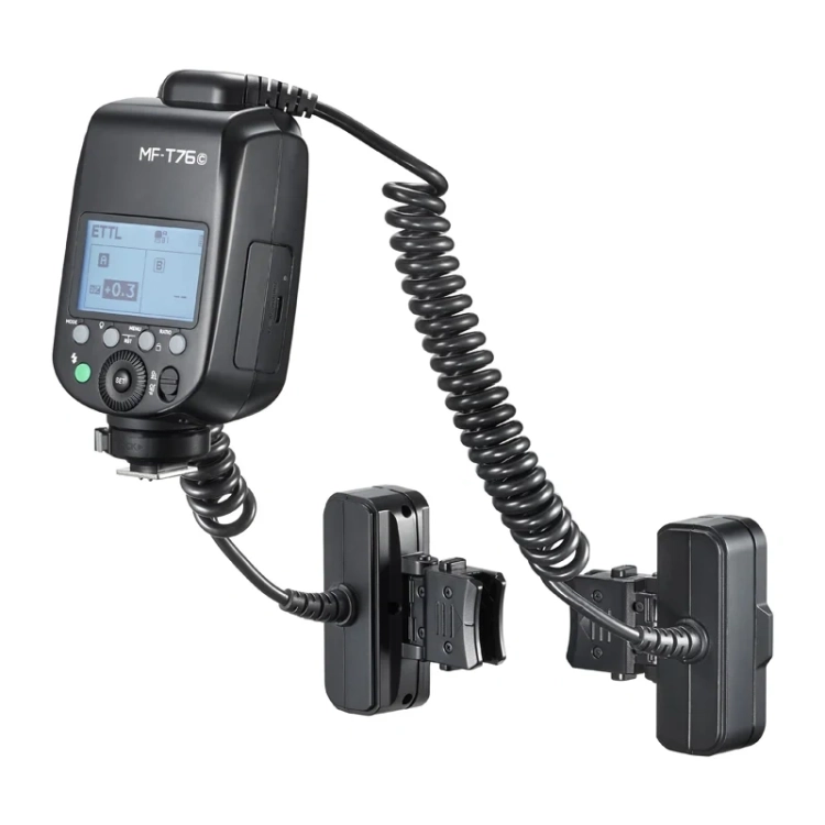 Lampa błyskowa makro z podwójną głowicą GODOX MF-T76 do Nikon