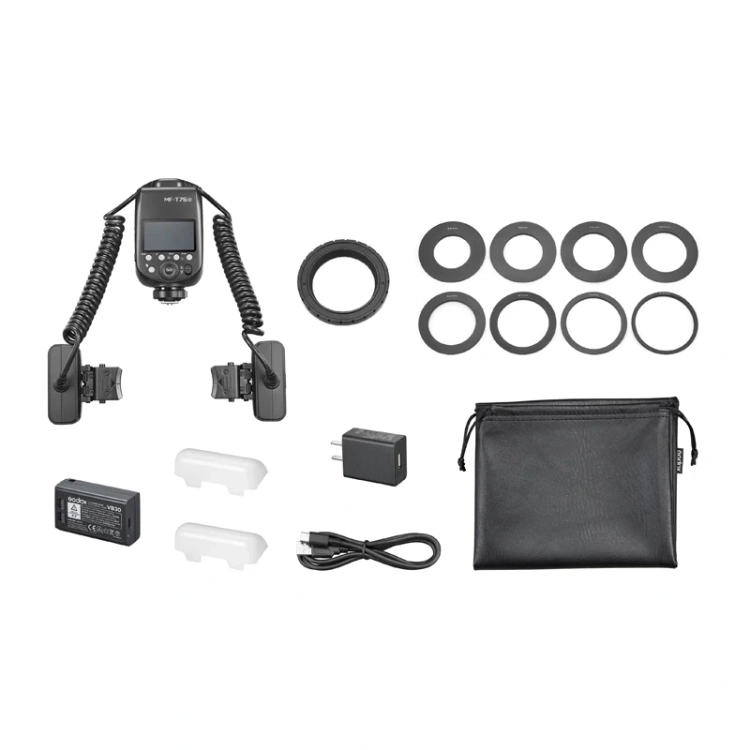 Lampa błyskowa makro z podwójną głowicą GODOX MF-T76 do Sony