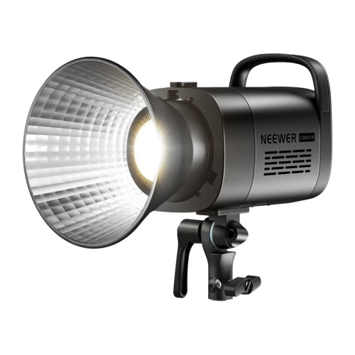 NEEWER CB60B ze srebrnym reflektorem, widok z boku