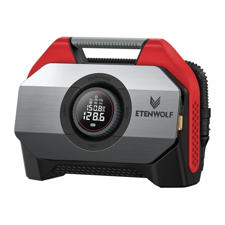 Kompresor samochodowy Etenwolf S6 11.03bar 19200mAh (czerwony)