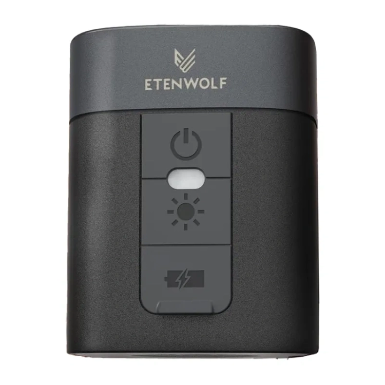 Etenwolf AIR 3 czarna z przyciskami zasilania i lampki