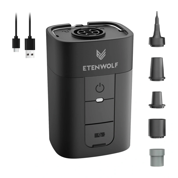 Etenwolf AIR 5 czarna z pięcioma dyszami i kablem USB