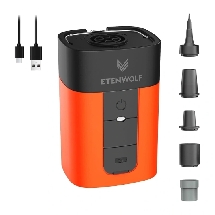Etenwolf AIR 5 pomarańczowa z pięcioma dyszami i kablem USB