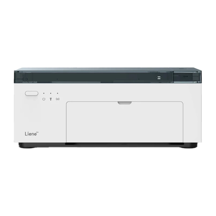 Drukarka Liene Amber M100 z przodu, panel z diodami