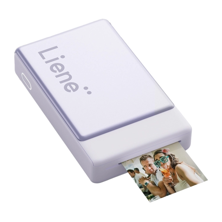 Fioletowa Liene Pearl N200 Pro pod kątem z wydrukiem