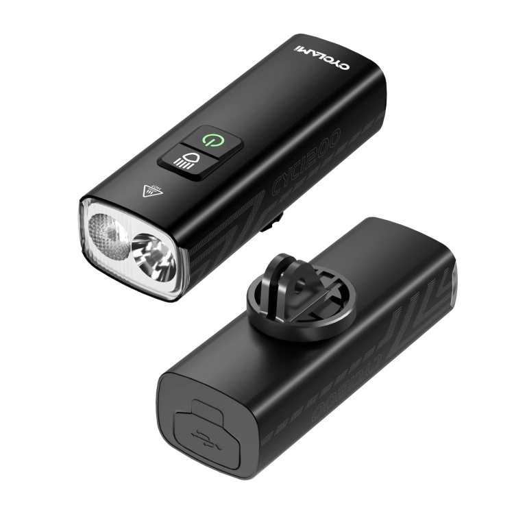 Lampka CYCLAMI BR-2000 i adapter GoPro do montażu pod licznikiem