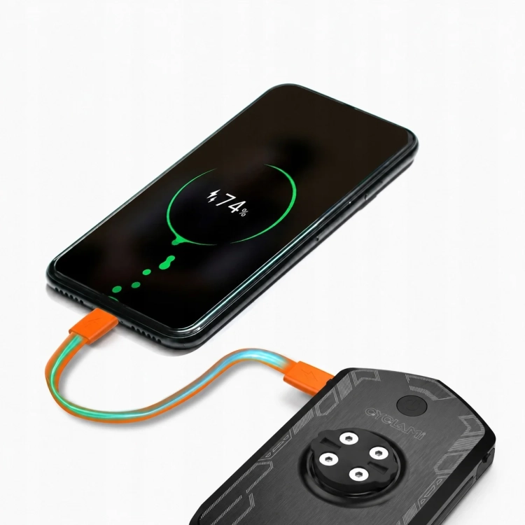 Telefon ładowany z akumulatora lampki CYCLAMI RVL01