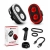 Zestaw CYCLAMI CY300T: dwie lampki, uchwyty, kabel USB-C i opakowanie