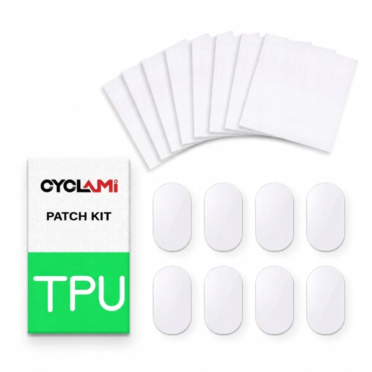 Łatki do dętek TPU CYCLAMI, 8 sztuk, z pudełkiem