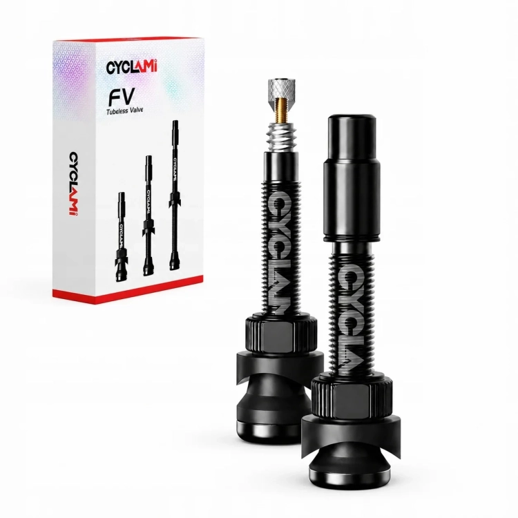 Wentyle tubeless CYCLAMI Presta z opakowaniem