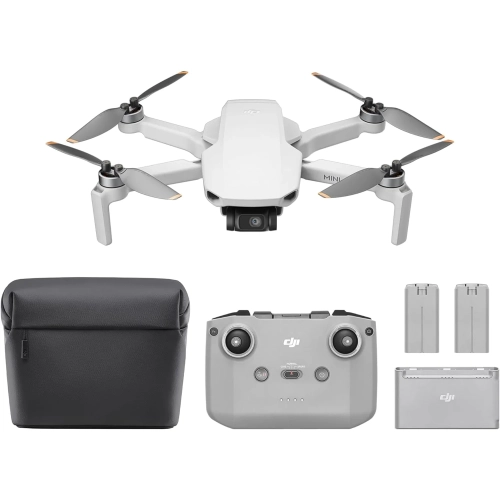 Dron DJI Mini 4K Fly More Combo z kontrolerem, torbą, hubem ładującym i akumulatorami