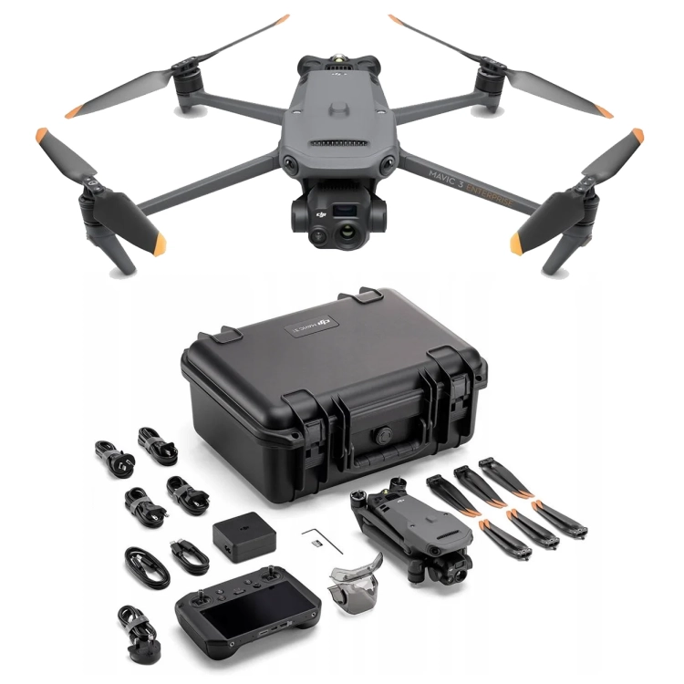 Dron DJI Mavic 3 Thermal z kontrolerem DJI RC Pro Enterprise, walizką i akcesoriami z zestawu