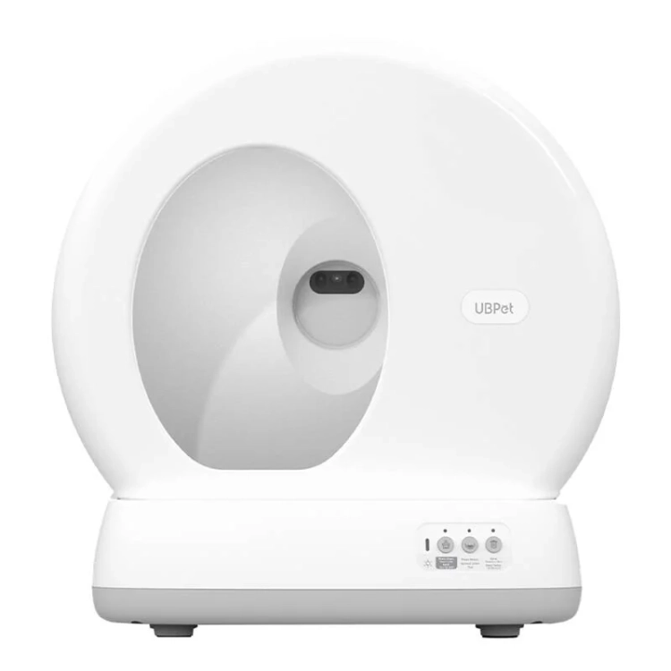 Kuweta samoczyszcząca dla kota UBPet C10 Pro z kamerą, widok z przodu