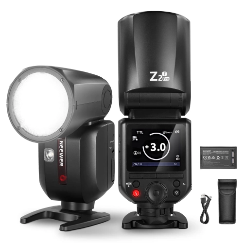 Lampa błyskowa NEEWER Z2PRO-F do Fujifilm z akumulatorem, kablem USB-C i etui