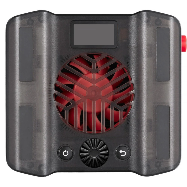 Lampa LED Godox ML40Bi od tyłu z wentylatorem i wyświetlaczem