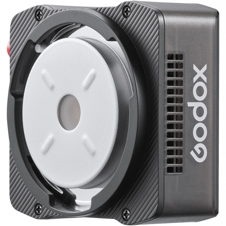 Lampa LED Godox ML40Bi z przodu pod kątem bez odbłyśnika
