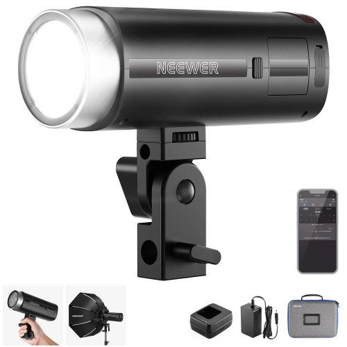 Lampa plenerowa NEEWER Q200 z uchwytem, akumulatorem, ładowarką i torbą