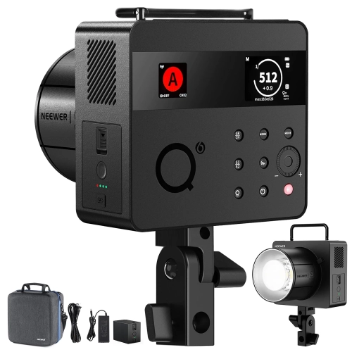 Lampa plenerowa NEEWER Q6 z czaszą, akumulatorem, zasilaczem i walizką