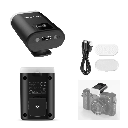Mini lampa błyskowa NEEWER BASICS N12 z akumulatorem i kablem USB