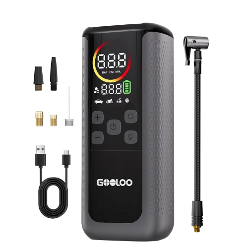 GOOLOO GT160 Dual z przewodem do pompowania, końcówkami i kablem USB