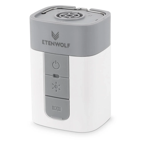 Biała pompka z lampą Etenwolf AIR 5 Pro z metalowym uchwytem