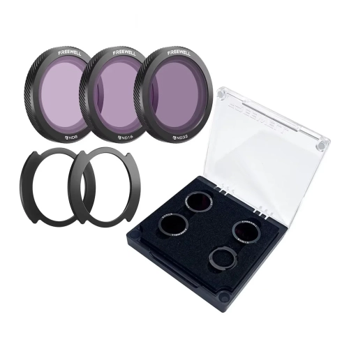 Zestaw 3 filtrów szarych FREEWELL ND do drona DJI Neo z etui