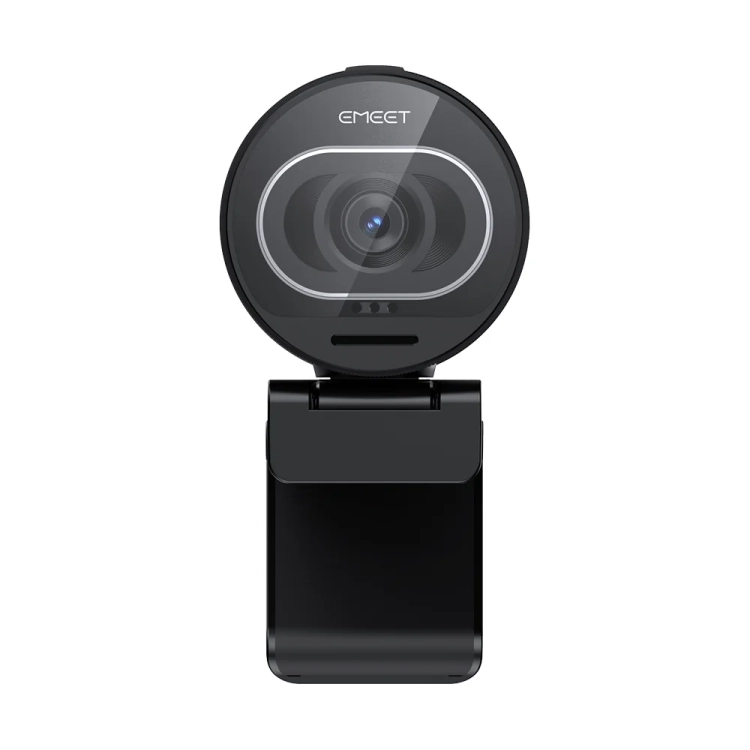 EMEET S600 od frontu na uchwycie monitora