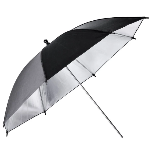 Parasolka Godox UB-002 srebrne wnętrze, widok pod kątem