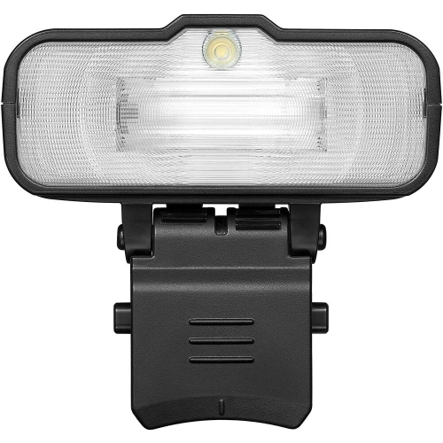 Lampa błyskowa makro Godox MF12 na wprost, okno palnika